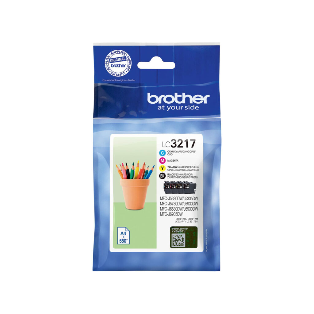 Ink Brother LC-3217VAL Value Pack Black, Cyan, Magenta, Yellow - 2200Pgs