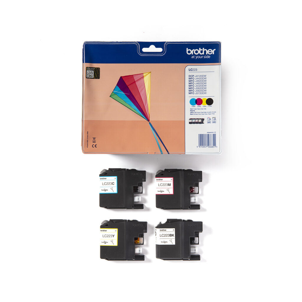 Ink Brother LC-223VALBP Value Pack Black,Cyan, Magenta, Yellow - 2.200k