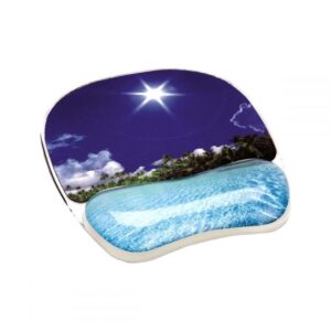 Fellowes Mousepad με Υποστήριγμα ΚαρπούTROPICAL BEACH