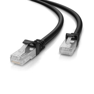 Powertech καλώδιο U.UTP Cat 5e CAB-N199, CCA 26AWG 0.4mm, 3m, μαύρο